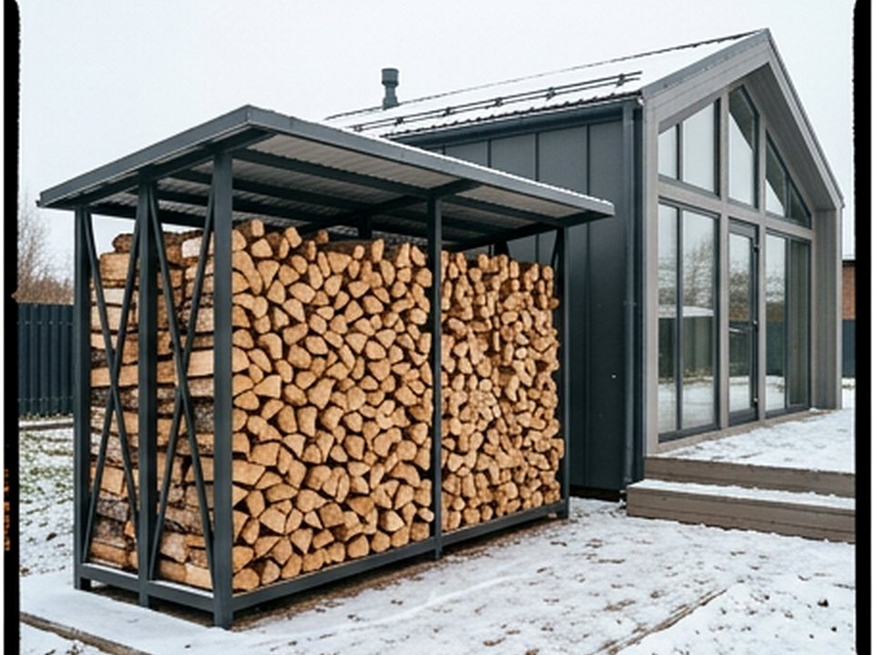 укладка в дровник — Каминный переулок, 1Б, Пески